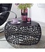 Wohnling Koffietafel Aluminium 66x66x30 cm Salontafel Metaal Zwart | Tafel Woonkamer Rond | Woonkamertafel Modern | Kleine Bijzettafel