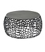 Wohnling Koffietafel Aluminium 66x66x30 cm Salontafel Metaal Zwart | Tafel Woonkamer Rond | Woonkamertafel Modern | Kleine Bijzettafel