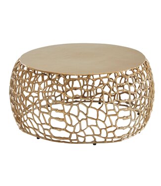 Wohnling Salontafel goud aluminium rond 66 cm - WL6.696