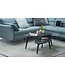 Wohnling Tafel Set Mango Massief Hout Salontafel Set van 2 Niervorm | Tafel Woonkamer Bijzettafel Zwart | Moderne Nesttafel Houten Tafel