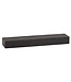 Wohnling Wandplank 90x10x20 cm mango massief hout / steenlook hangplank modern | Design zwevende plank rechthoekig | Plank hangend woonkamer antraciet