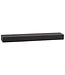 Wohnling Wandplank 120x10x20 cm mango massief hout / steenlook hangplank modern | Design zwevende plank rechthoekig | Plank hangend woonkamer antraciet
