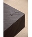 Wohnling salontafel 64x64x35 cm steenlook/metaal salontafel antraciet vierkant | Design woonkamertafel, salontafel, solide moderne woonkamertafel