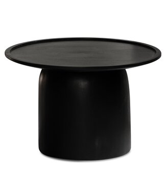Wohnling Salontafel zwart mangohout 60x60 cm - WL6.811