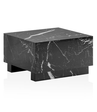 Wohnling Salontafel MONOBLOC zwart 60x60x35 cm - WL6.851