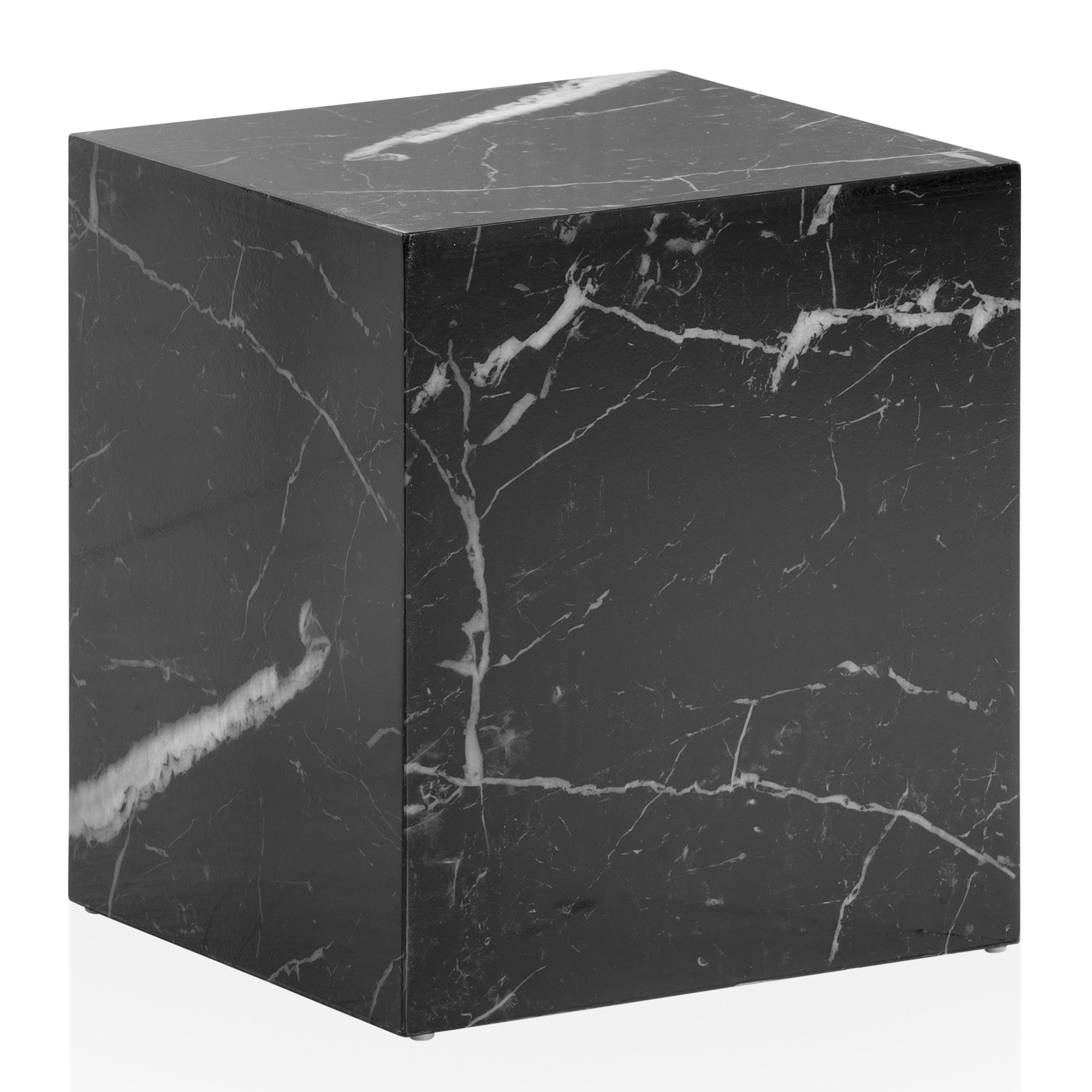 Salontafel MONOBLOC zwart 40x40x45 cm