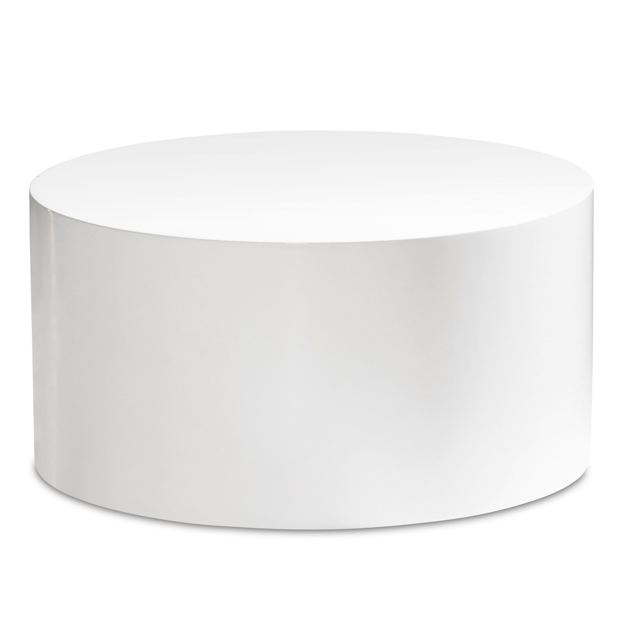 Salontafel MONOBLOC wit 60x60x30 cm