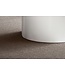 Wohnling salontafel MONOBLOC 60x60x30 cm wit hoogglans, design woonkamertafel rond, loungebank tafel eenvoudig, salontafel modern