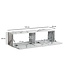Wohnling Lowboard hangend marmerlook wit 120x30x30 cm tv-meubel, design tv-tafel met vouwdeuren modern, tv-kastwand, tv-ladekast tv-ladekast om op te hangen