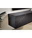 Wohnling Lowboard hangend marmerlook zwart 120x30x30 cm tv-meubel, design tv-tafel met vouwdeuren modern, tv-kastwand, tv-ladekast tv-ladekast om op te hangen