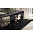 Wohnling Lowboard hangend marmerlook zwart 160x30x30 cm tv-meubel, design tv-tafel met vouwdeuren modern, tv-kastwand, tv-ladekast tv-ladekast om op te hangen