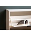 Wohnling Schoenenkast Wit 90x120x24 cm Schoenenrek Gesloten, Schoenenkist Modern, Halkast met Plank, Schoenenopberger Halkist voor Schoenen Hoog