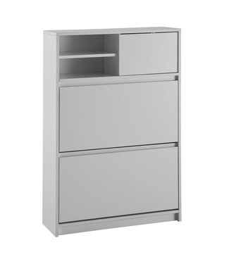 Wohnling Schoenenkast wit 71x110x24 cm - WL6.869