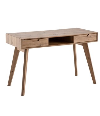 Wohnling Bureau eiken 120x77x55 cm met laden