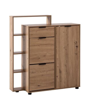 Wohnling Schoenenkast eiken 98x110x30 cm - WL6.878