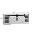 Wohnling Lowboard Wit 150x59.5x39.5 cm TV-meubel Landhuis Stijl Modern, Design TV-meubel Hoog, TV-tafel TV-meubel met Twee Schuifdeuren, TV-meubel Woonkamer