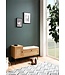 Wohnling schoenenbank met zitting 100x60x38 cm garderobebank eiken decor, rotan bank klein gestoffeerd, smalle gangbank met opbergruimte, gangbank gangmeubel met lade en deur