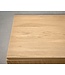 Wohnling Dressoir 140x80x39 cm ladekast eiken decor met rotanweefsel moderne, hoge ladekast, staande kast met 3 deuren, dressoir woonkamer
