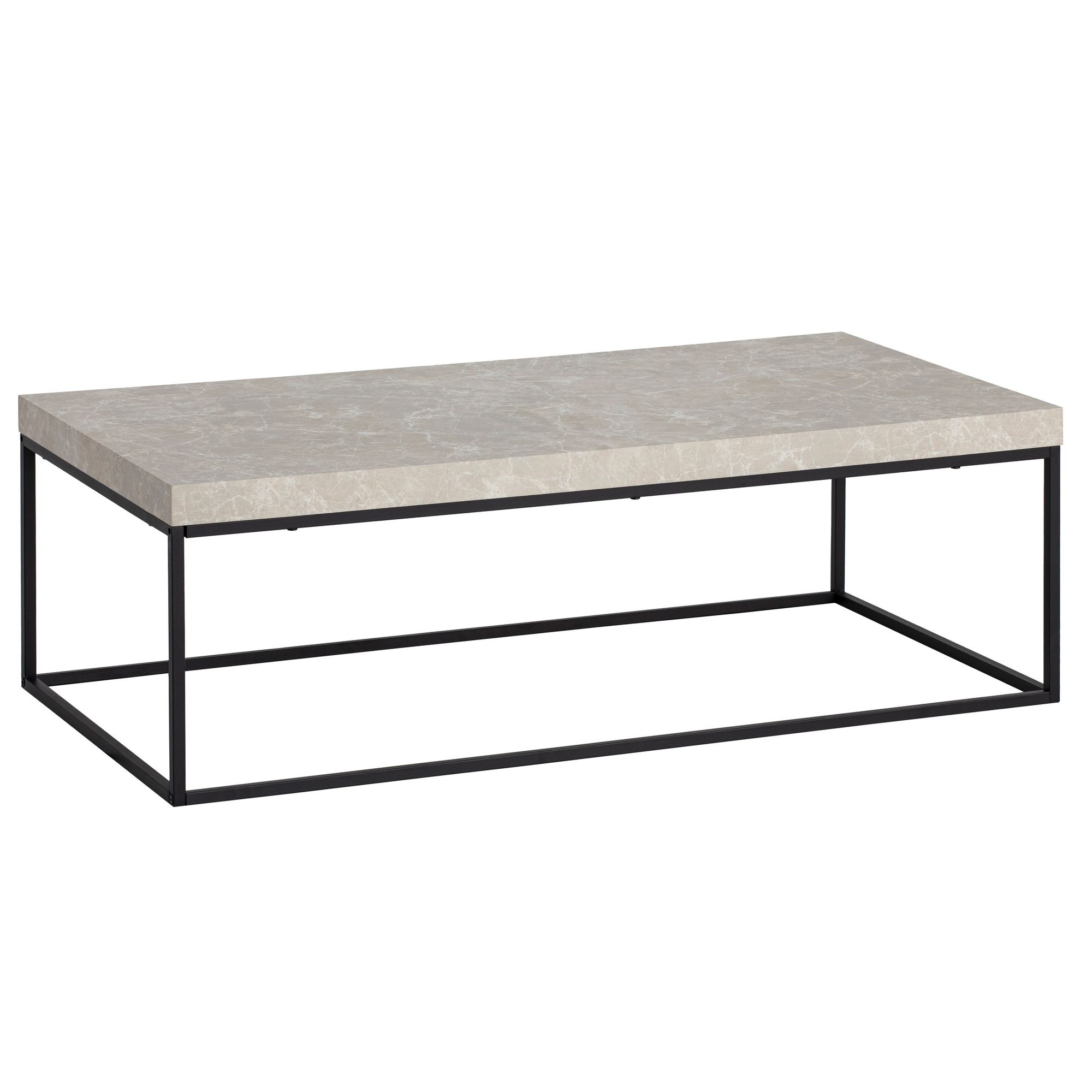 Salontafel beige steenlook 120 cm