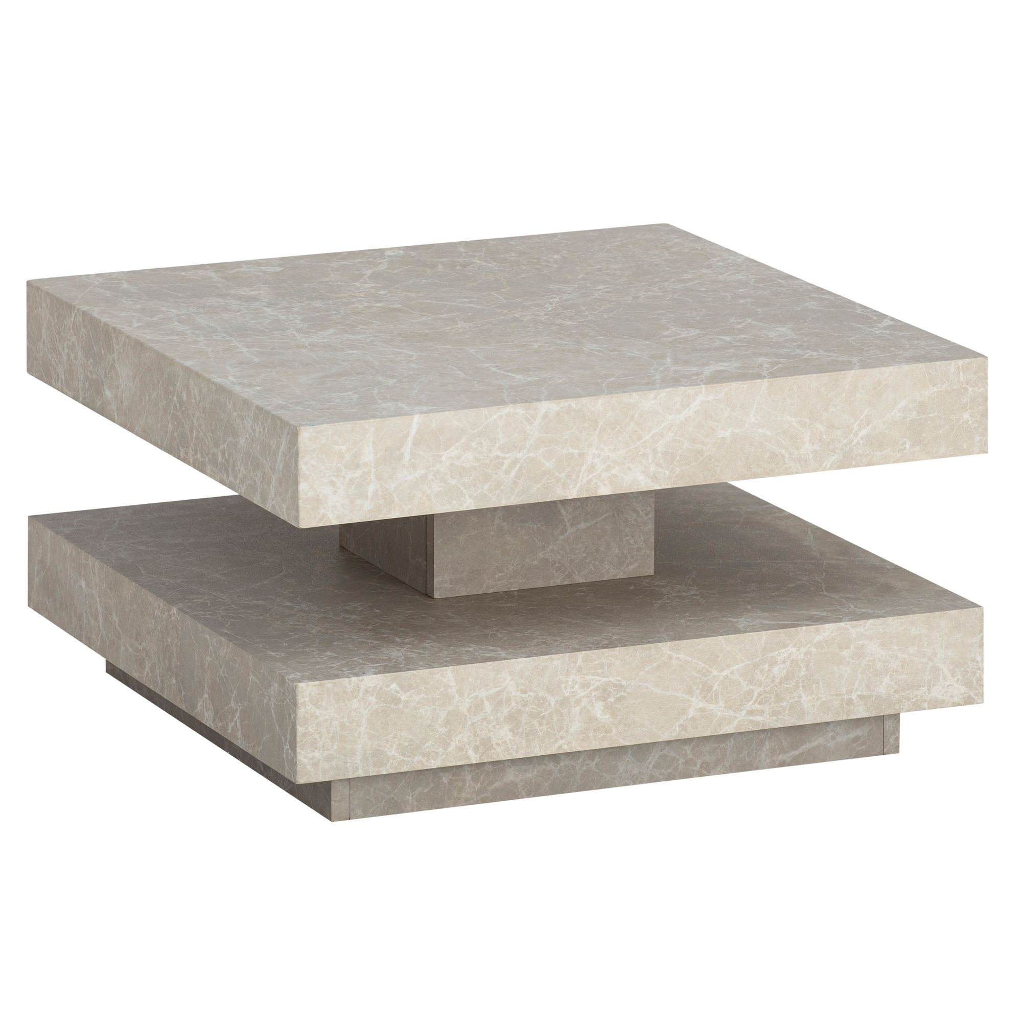 Salontafel beige 60x60 cm