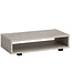 Wohnling salontafel 100x50x25 cm zandkleurige salontafel in steenlook modern, design woonkamertafel rechthoekig met opbergruimte, salontafel beige eenvoudig, salontafel groot