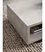 Wohnling salontafel 100x50x25 cm zandkleurige salontafel in steenlook modern, design woonkamertafel rechthoekig met opbergruimte, salontafel beige eenvoudig, salontafel groot