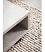 Wohnling salontafel 100x50x25 cm zandkleurige salontafel in steenlook modern, design woonkamertafel rechthoekig met opbergruimte, salontafel beige eenvoudig, salontafel groot