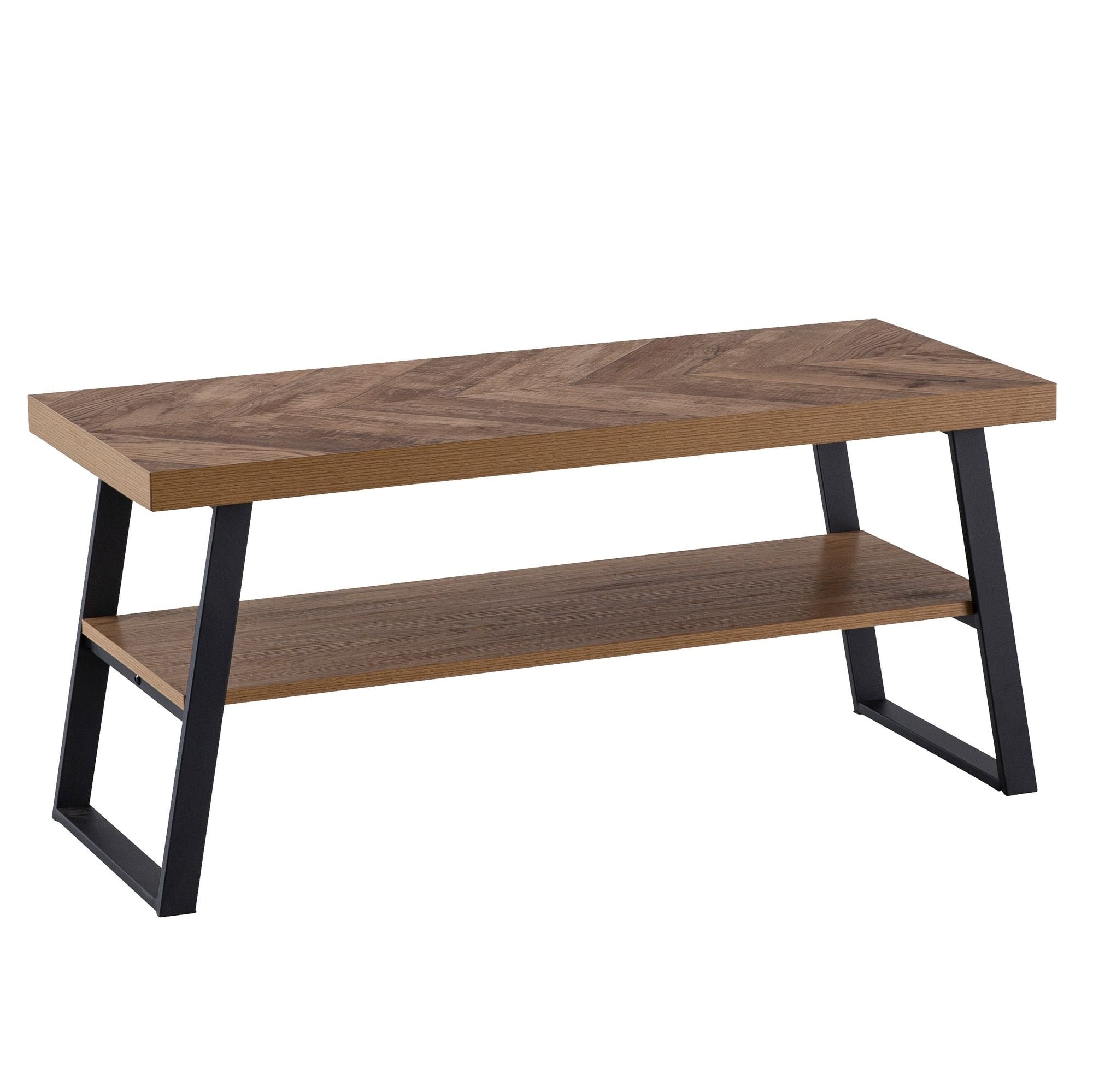 Bank eiken 100 cm diep