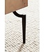 Wohnling salontafel acacia massief hout 60x60x40 cm vierkant met metalen frame, kleine salontafel kubusvorm, woonkamertafel bank modern, salontafel kubus bruin/zwart