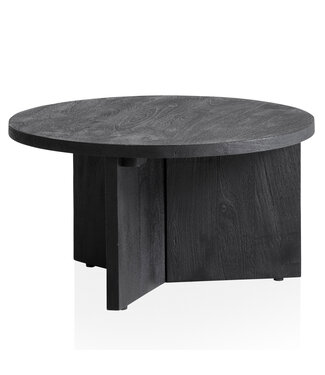 Wohnling Salontafel mango zwart 60 cm - WL6.985