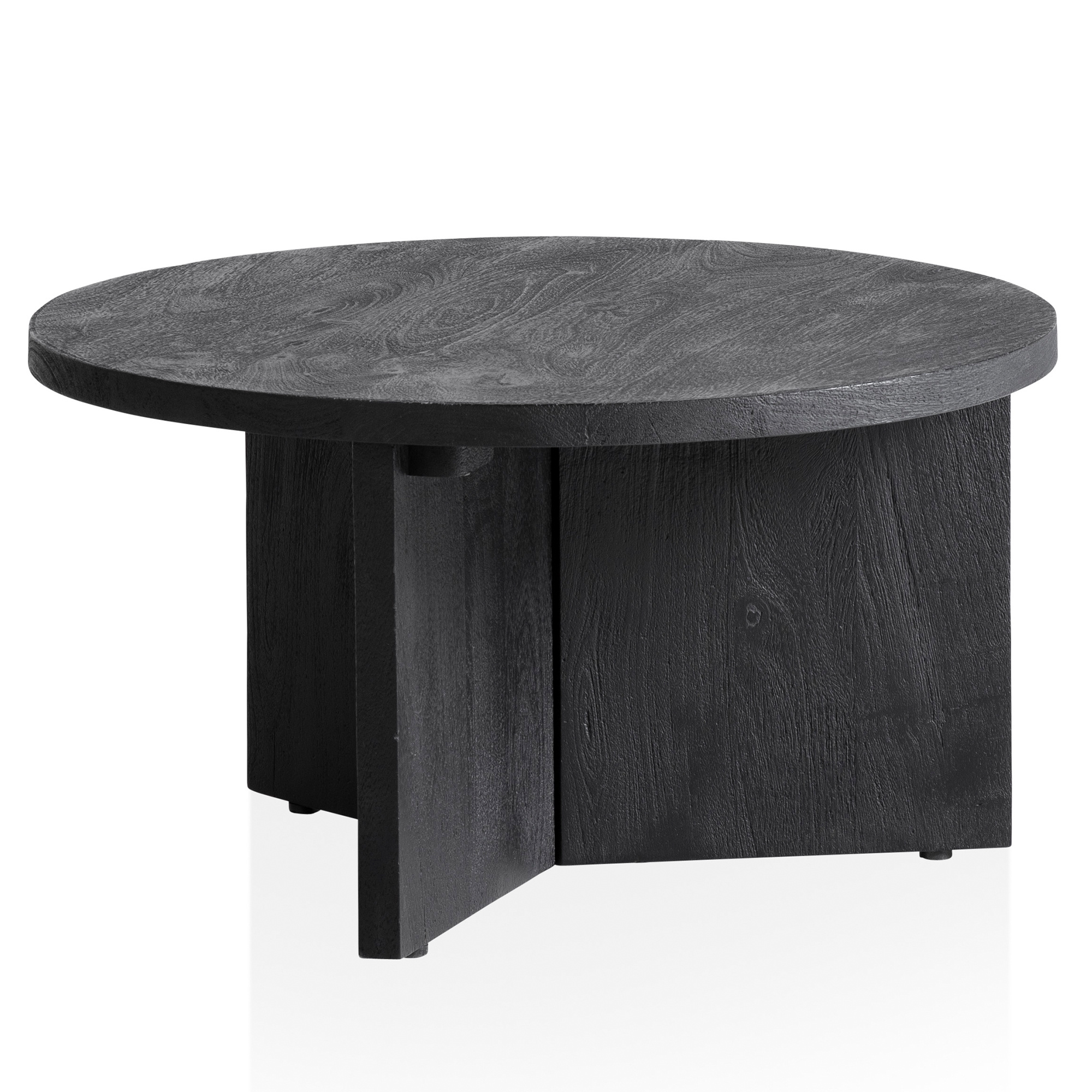 Salontafel mango zwart 60 cm