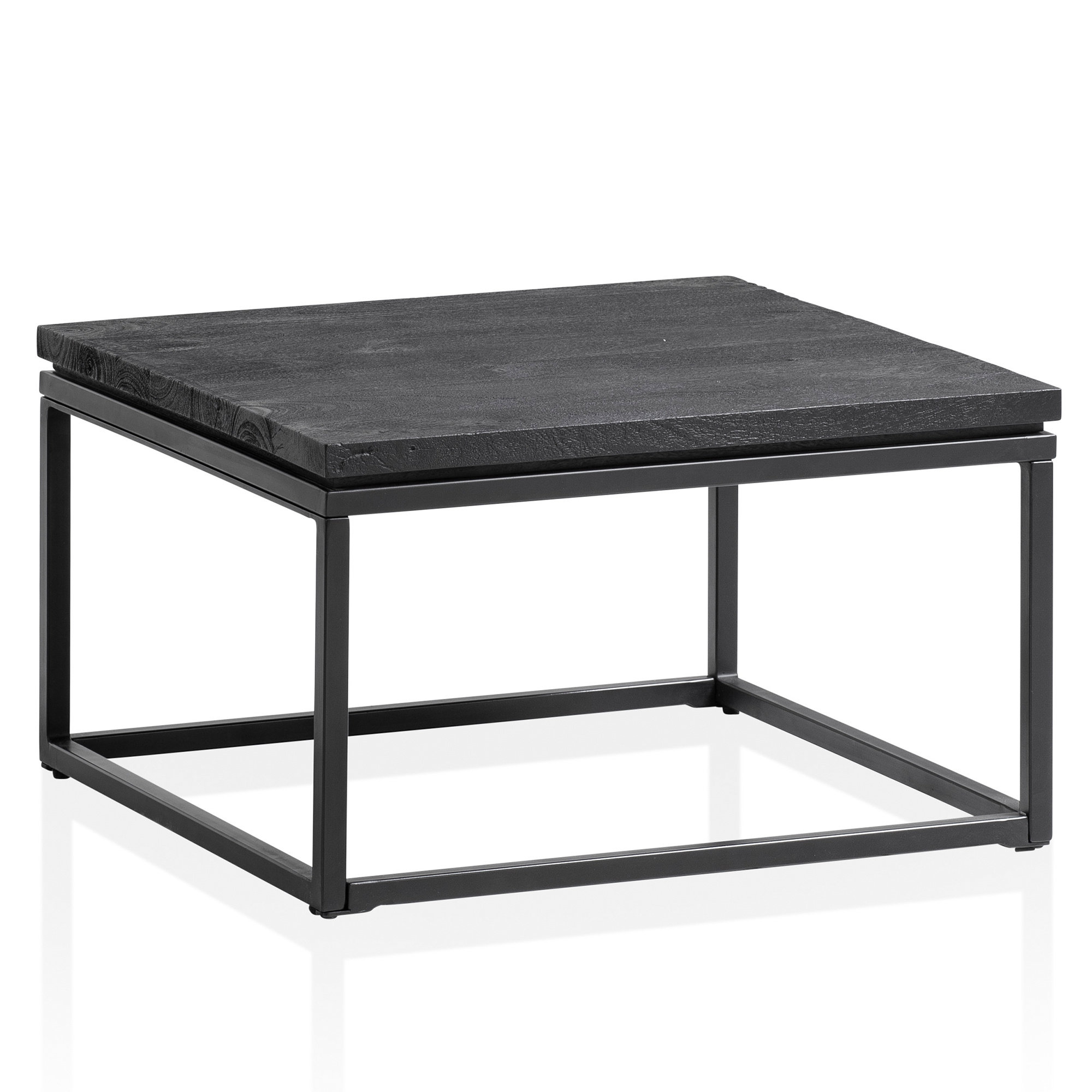 Salontafel mango 60 cm zwart