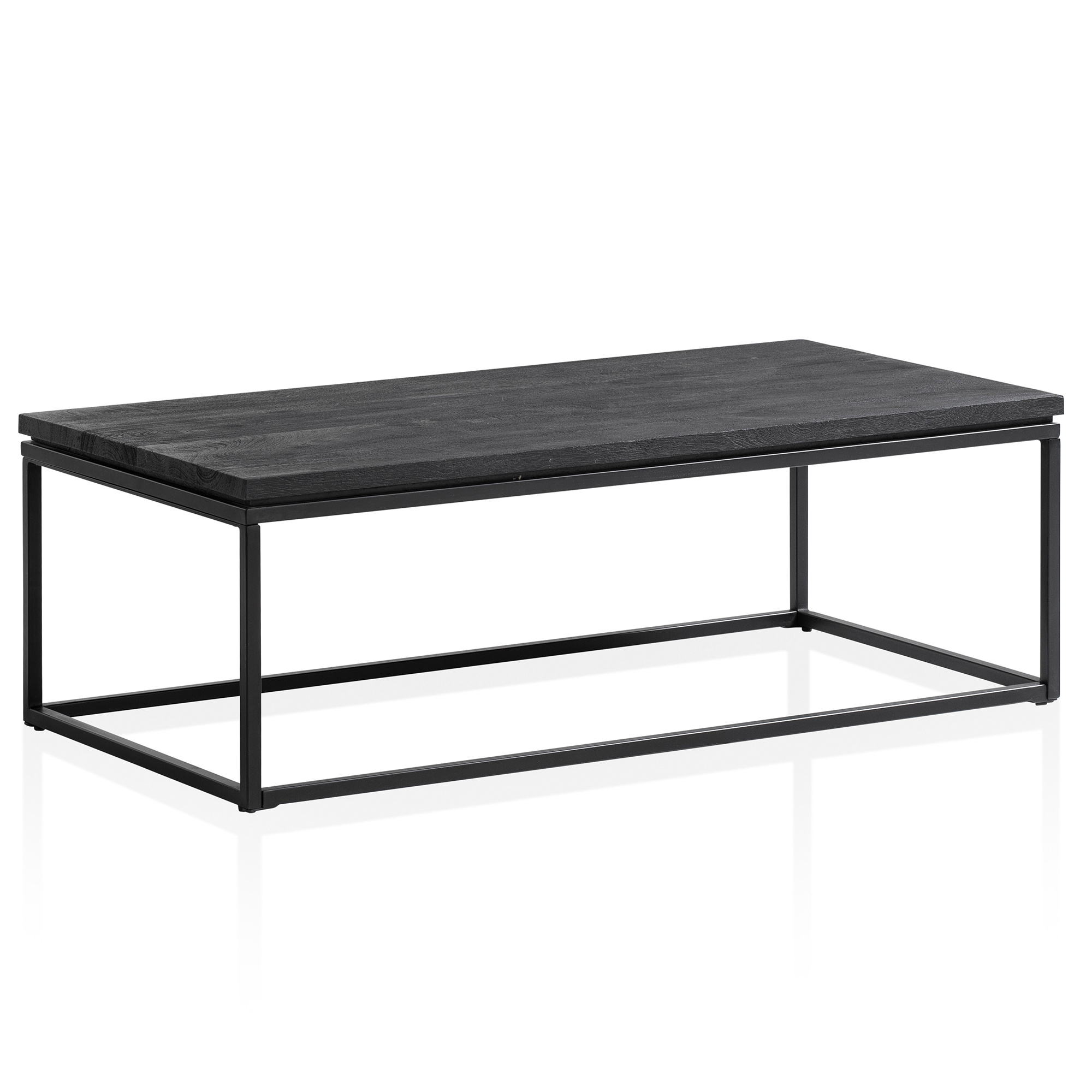 Salontafel mango 120 cm zwart