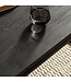 Wohnling salontafel 120x60x40 cm mango massief hout / metaal zwarte salontafel rechthoekig, design woonkamertafel met natuurlijke houtnerf, salontafel woonkamer modern