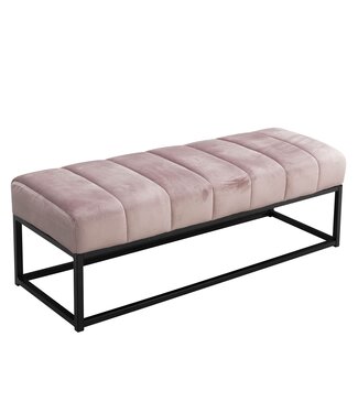 Wohnling Bank fluweel roze 108 cm breed - WL7.011