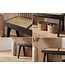 Wohnling Zitbank Rotan Acacia Massief Hout 120cm Zwart - Design Houten Bank Weens Vlechtwerk - Bedbank Halbank Retro - Eetkamerbank Handgemaakt