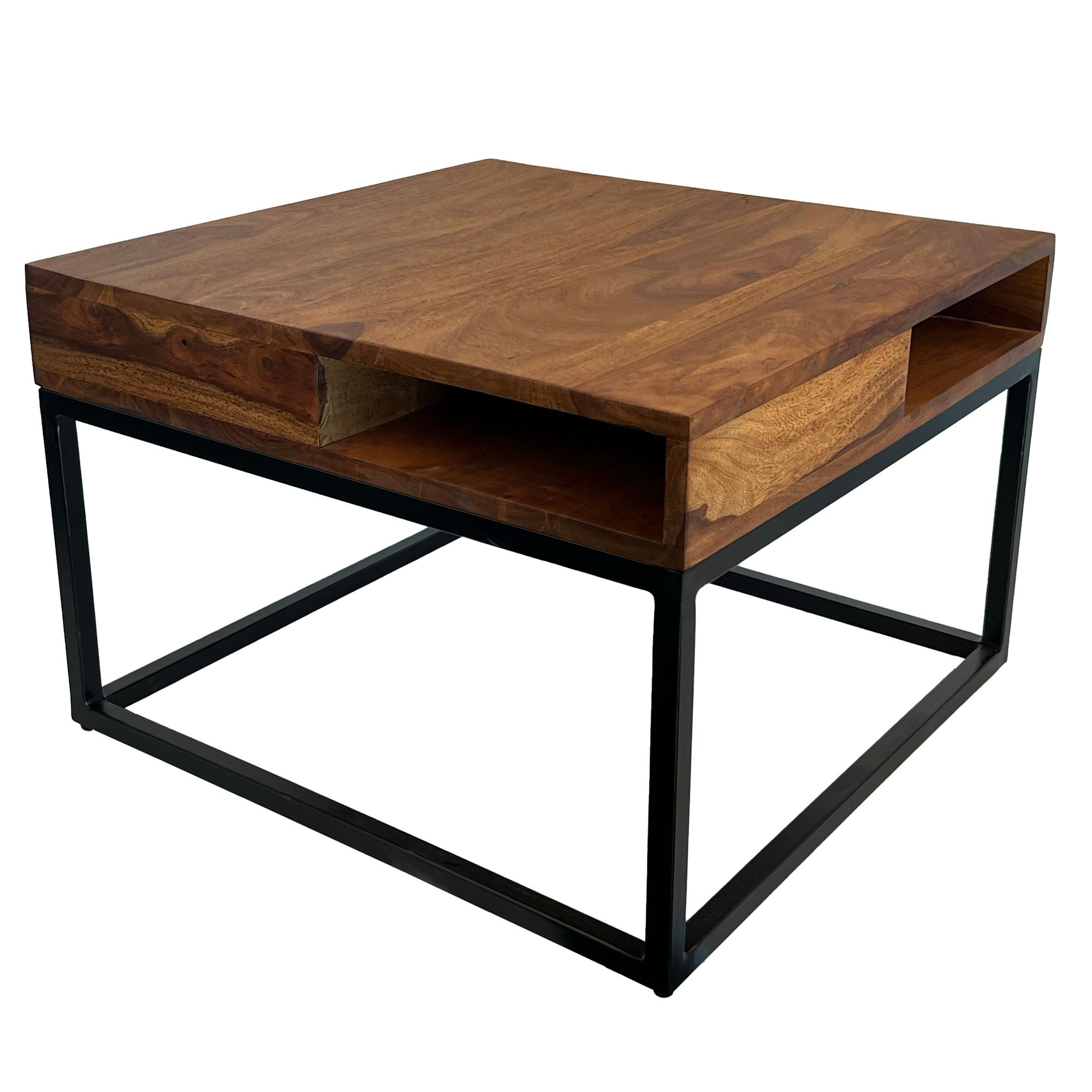 Salontafel sheeshamhout 60x60 cm