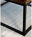 Wohnling Salontafel 60x60x40 cm Sheesham Massief Hout / Metalen Salontafel Vierkant, Woonkamertafel met Opbergruimte, Massieve Salontafel, Kleine Tafel, Bijzettafel Woonkamer Modern Vierkant