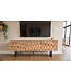 Wohnling Lowboard Acacia Massief Hout 160x56x37 cm TV-kast met Drie Deuren, Design TV-kast 3D Look Hoog, TV-tafel TV-kast Modern, TV-kast Woonkamer met Metalen Poten
