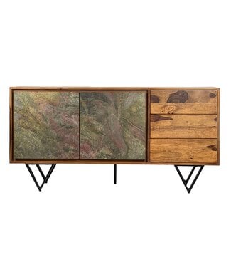 Wohnling Dressoir sheeshamhout 150 cm breed