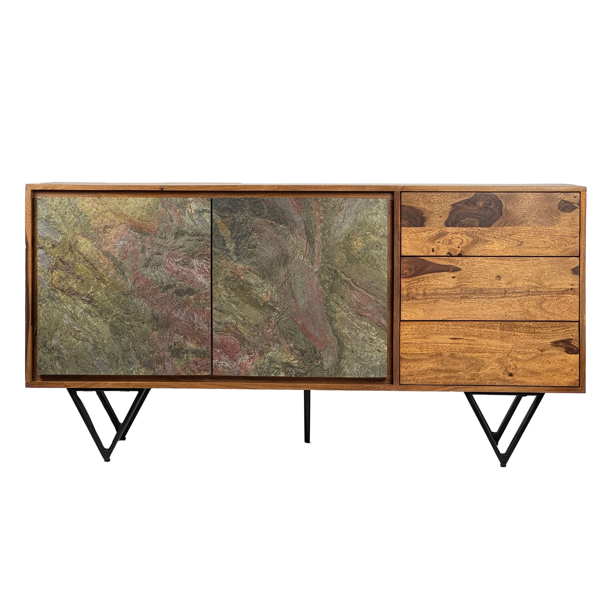 Dressoir sheeshamhout 150 cm breed