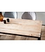 Wohnling Eetkamertafel 200x100x76 cm Acacia Massief Hout Metaal Eettafel Loft Stijl, Keukentafel met Metalen Poten, Houten Tafel Industrieel Groot, Eettafel Eetkamer Rechthoekig