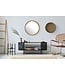 Wohnling wandspiegel 60 cm metaal design hangspiegel goud, decoratieve spiegel rond met frame, grote wandspiegel, gangspiegel garderobespiegel modern