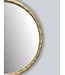 Wohnling wandspiegel 60 cm metaal design hangspiegel goud, decoratieve spiegel rond met frame, grote wandspiegel, gangspiegel garderobespiegel modern
