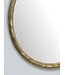Wohnling wandspiegel 60 cm metaal design hangspiegel goud, decoratieve spiegel rond met frame, grote wandspiegel, gangspiegel garderobespiegel modern