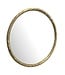 Wohnling wandspiegel 60 cm metaal design hangspiegel goud, decoratieve spiegel rond met frame, grote wandspiegel, gangspiegel garderobespiegel modern