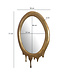 Wohnling wandspiegel 50x71 cm metalen design hangspiegel goud, aluminium decoratieve spiegel ovaal met frame, grote wandspiegel, gangspiegel garderobespiegel modern