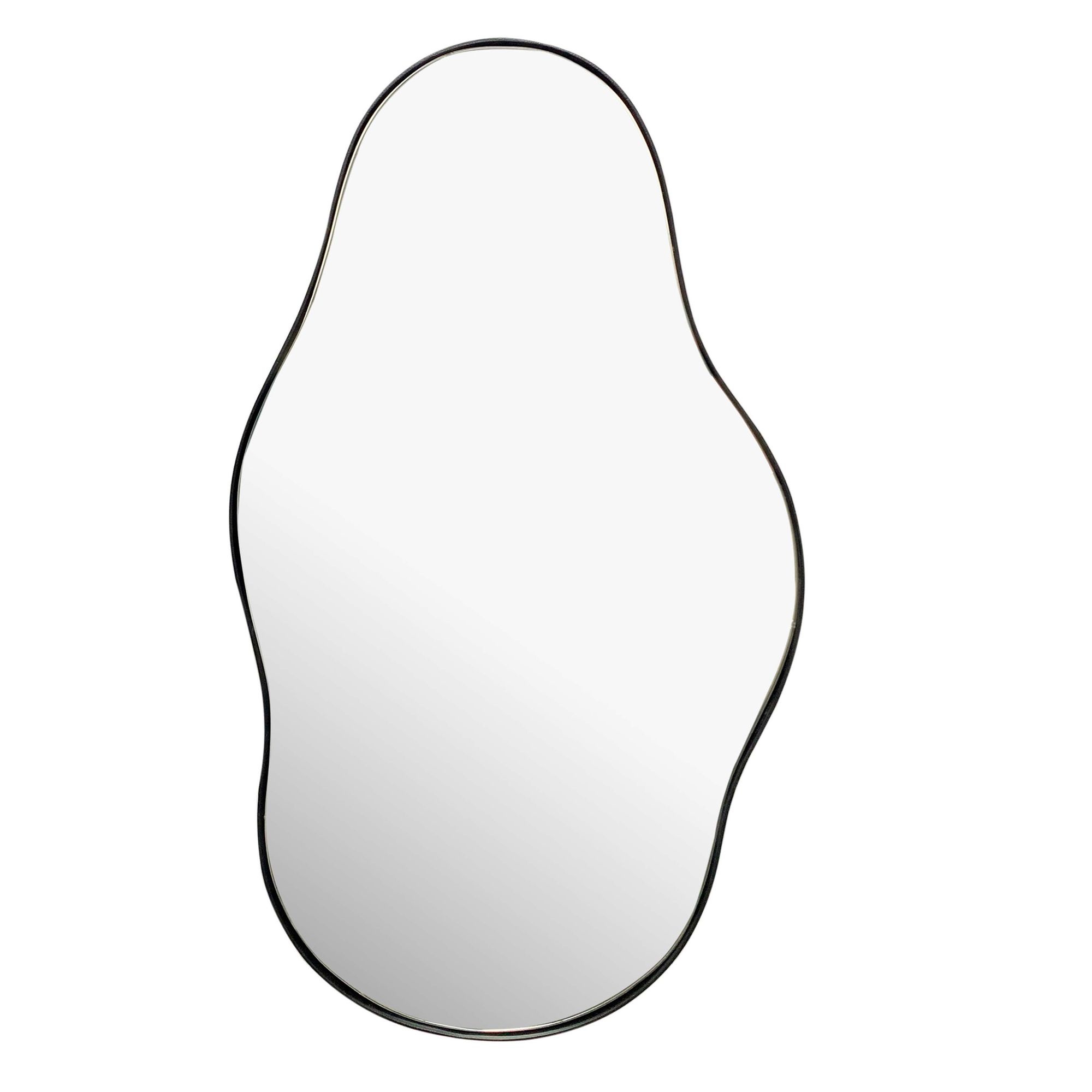 Spiegel zwart asymmetrisch 40x80 cm