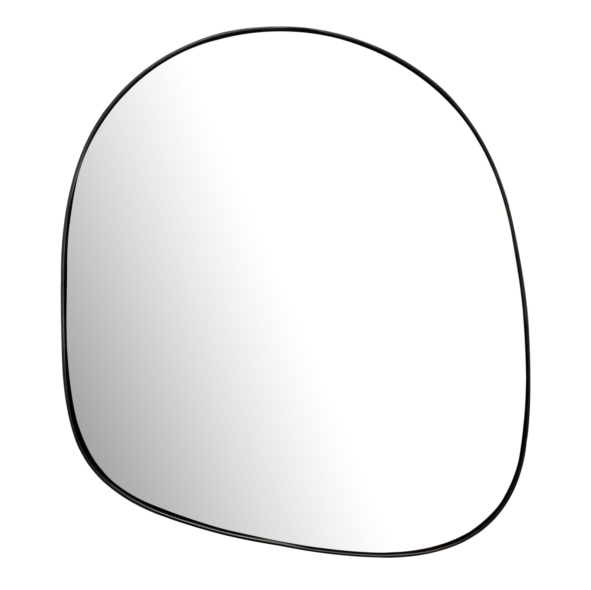 Spiegel zwart asymmetrisch 60 cm hoog