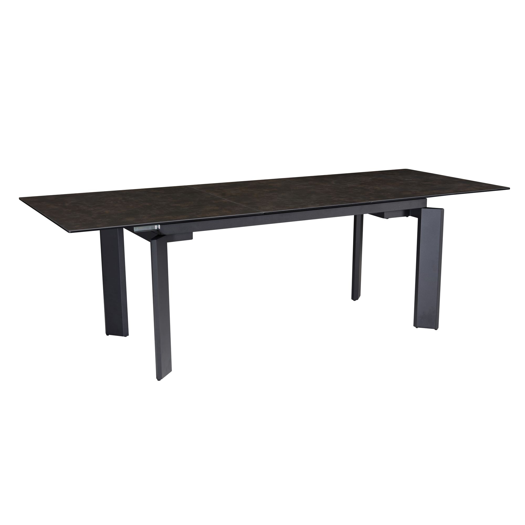Eettafel zwart glaskeramiek 180 cm breed